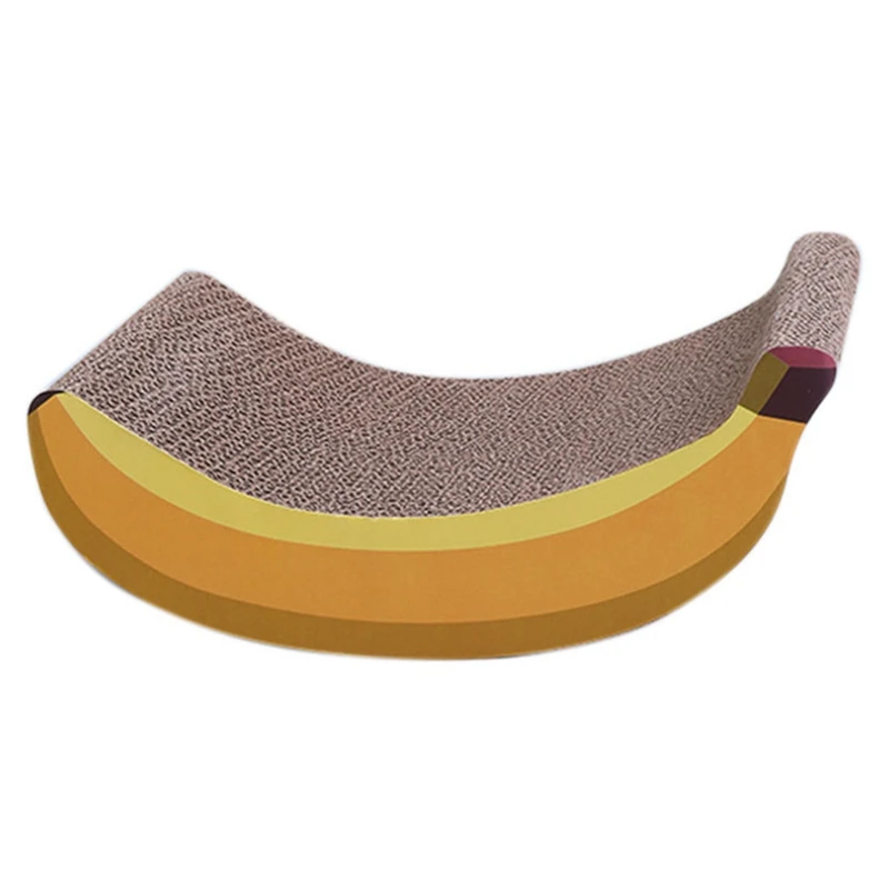 

Cat Scratching Cardboard Durable Pet Scratcher Pad Cat Banana Corrugated Cardboard Scratcher For Cats Kitten Claw Grinding Board