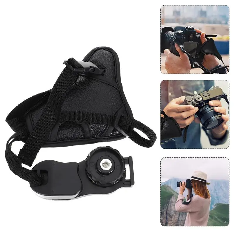 

2pcs PU Leather Protective Camera Grip Wristbands for Anti-Shock Outdoor Photography