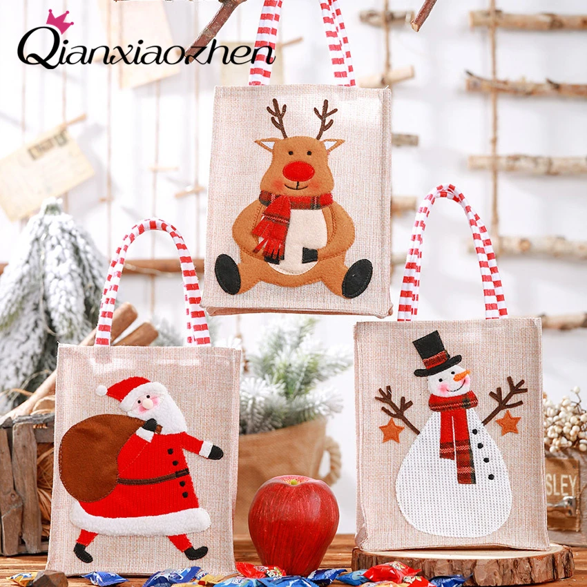 

Qianxiaozhen Non-woven Christmas Gift Bag Christmas Decorations For Home Merry Christmas Christmas Decoration