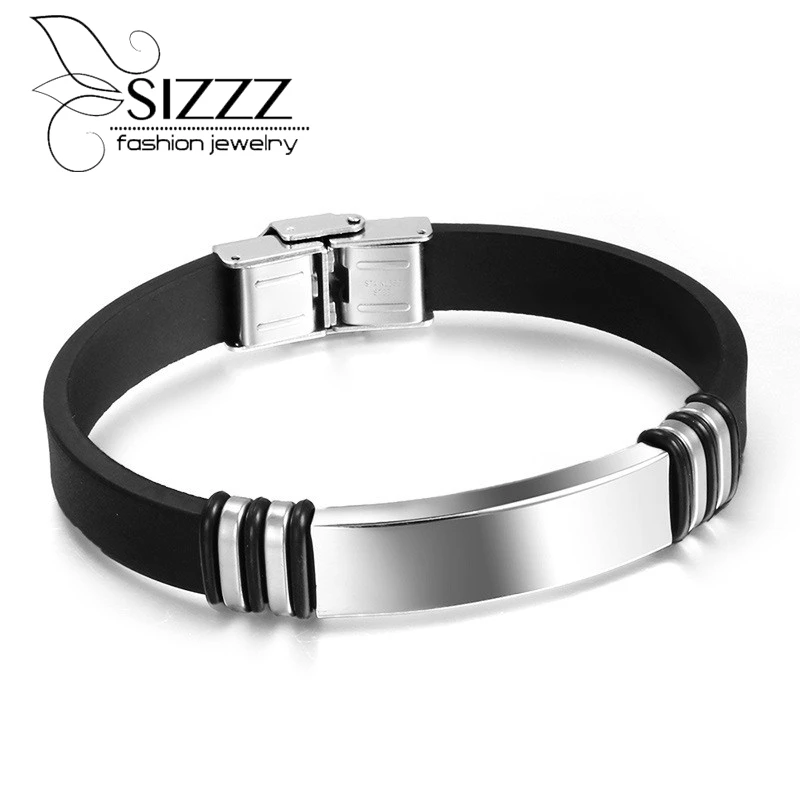 Высококачественный силиконовый женский браслет для лесбиянок с черным