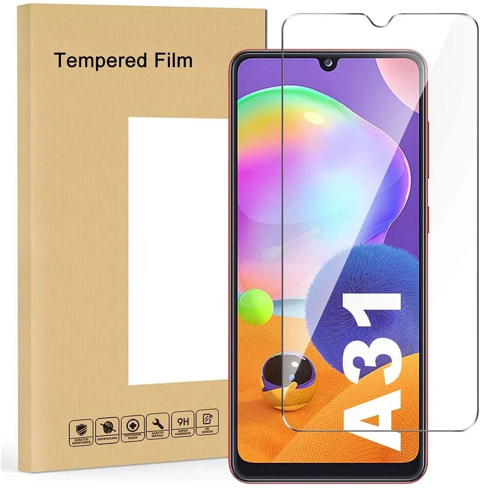 

Закаленное стекло 9H для Samsung Galaxy A31, защита экрана от царапин