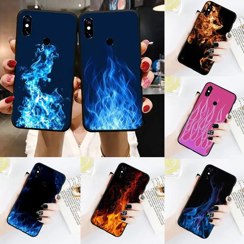 

Fashion Flames Phone Case For Xiaomi Redmi Note 4 4x 5 6 7 8 pro S2 PLUS 6A PRO