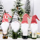 Пылезащитный чехол для винной бутылки с Санта-Клаусом, подарок на Новый год 2021, Рождество, рождественские украшения для дома, 2020, декор для обеденного стола