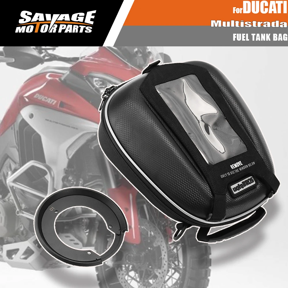 

For DUCATI Multistrada V4 950 1200 1260 S/DVT/Enduro Motorcycle Fuel Tank Bag Luggage Tanklock Multi-Function Bags Accessories