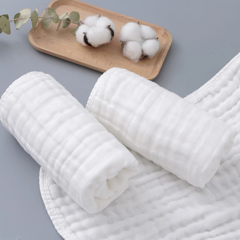 

Baby Cotton Long Square Towel Gauze Bath Towel Newborn Feeding Towel Burp Cloth