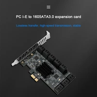 chia mining riser pcie sata expansion card pci express 1x to 16 ports sata 3 0 6gb controller adapter for pc computer with cable