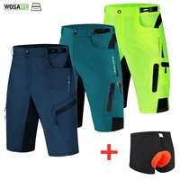 wosawe mens cycling shorts mountain bike summer breathable outdoor sports mtb riding road cycling shorts bicycle clothing