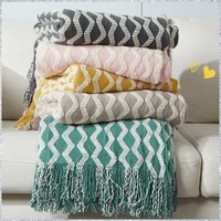 soft blankets for sofa throw blanket for bed knitted blanket with tassels winter warm nap nordic soft bed blanket 150x200 gifts