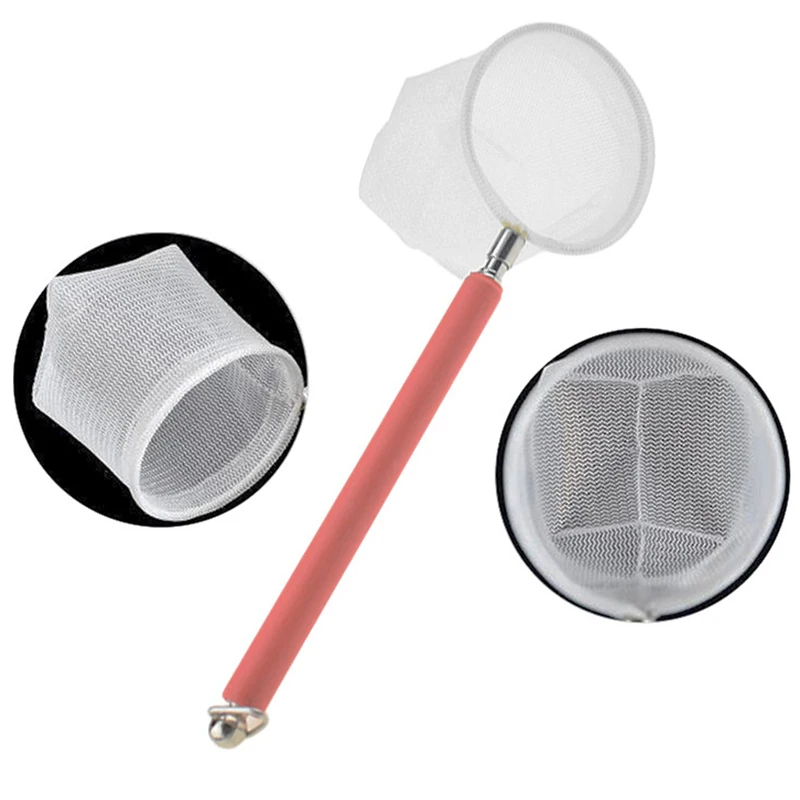 Aquarium Shrimp Net Mini Fish Fine Mesh Telescopic Tiny Skimming Quicknet with Stainless Long Handle P666 | Дом и сад