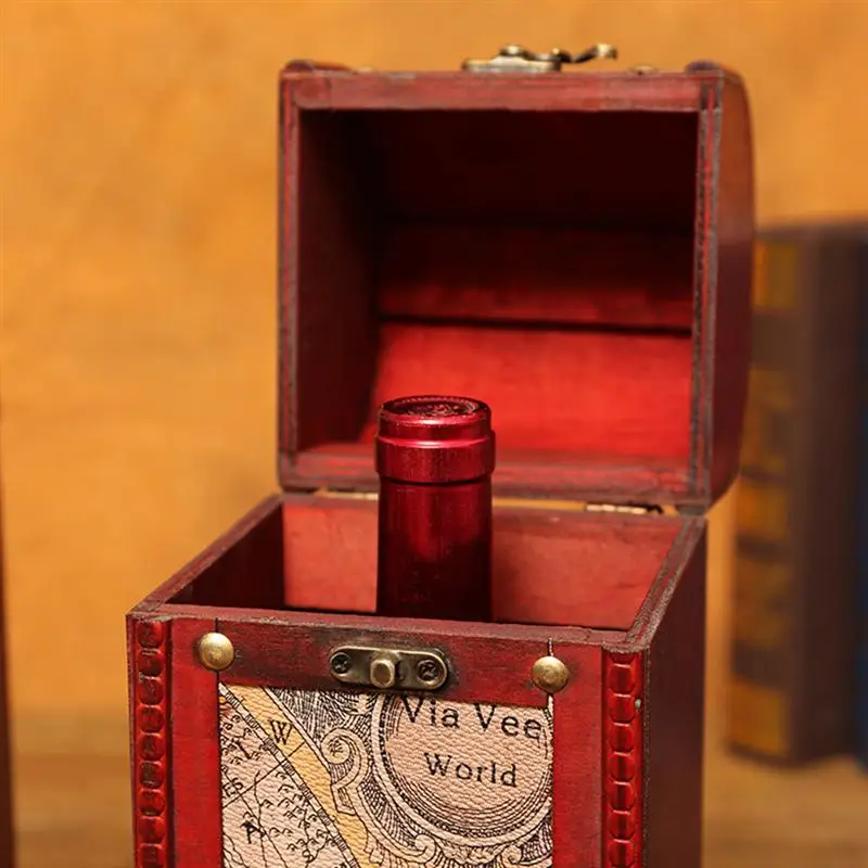 Ретро упаковочная коробка для вина в китайском стиле деревянный подарочный