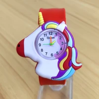 dropship cartoon reloj color pony boy girl watch kids sports quartz flap wristwatch baby christmas gift clock hour reloj mujer