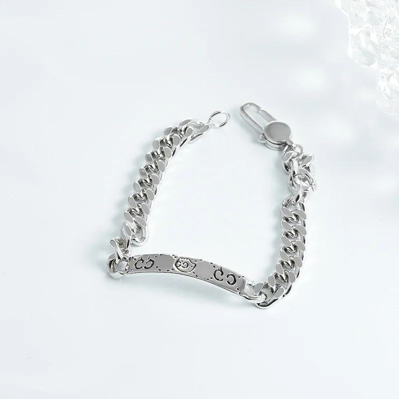 

ZG Stainless Steel Bracelet Hip Hop Fashion Skull Bracelet C Letter Punk Style Men and Women Neutral Temperament Jewelry