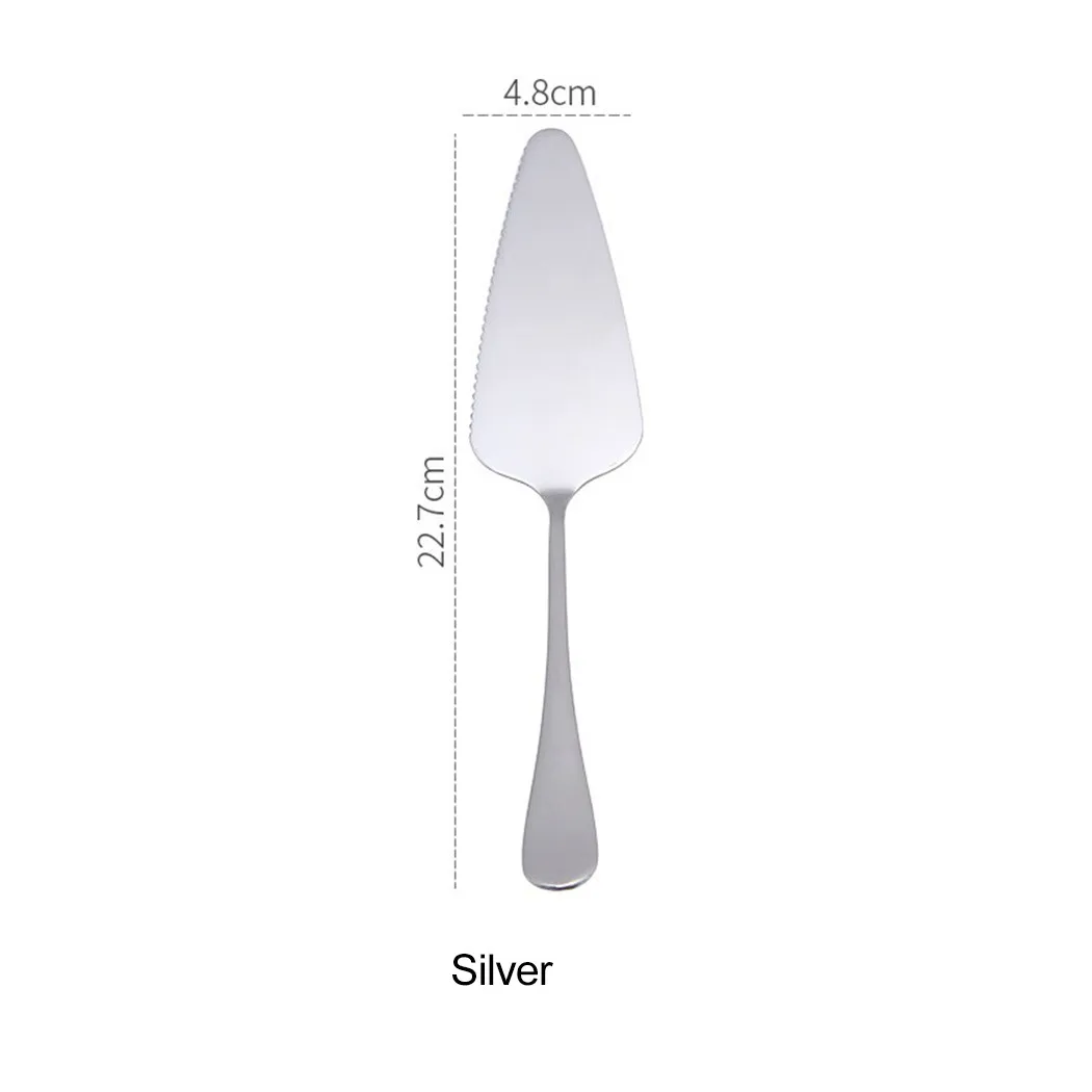 

Stainless Steel Cake Shovel Color Toothed Triangle Shovel Pizza Shovel Serrated Edge Cake Server Blade Cutter