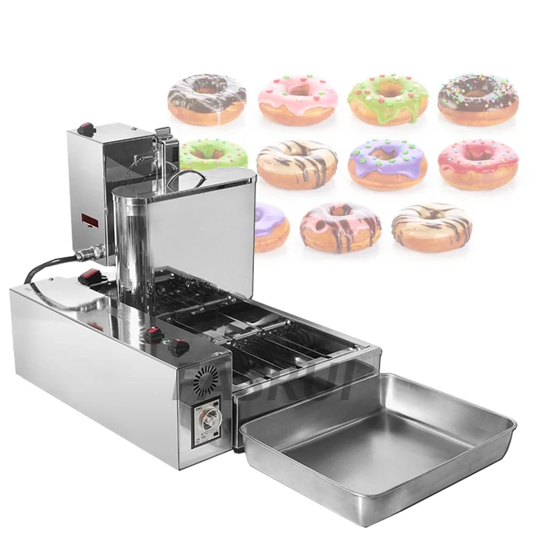 

Electric Automatic Donut Fryer Machine Commercial Donuts Cake Maker Doughnut Machine Stainless Steel Catering Equipment