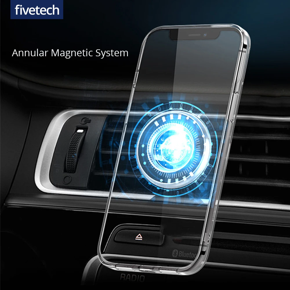 

Сильный магнитный автомобильный держатель для телефона iPhone 12/12 Pro/12 Pro max, роскошный металлический Автомобильный держатель для телефона с ве...