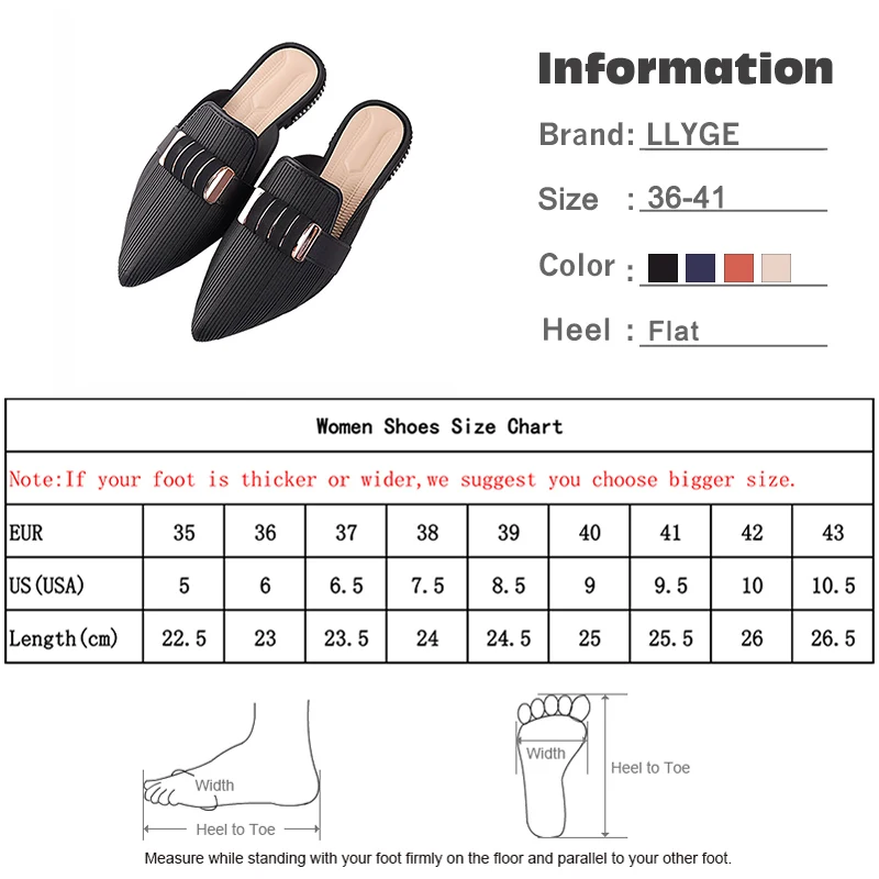 

Women Outdoor Pointed Toe Slippers Casual Beach Mules Shoes Woman Sexy Ladies Square Heel Slippers Female Casual Shoes 2020 New