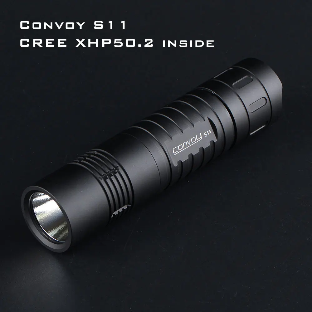 Convoy S11 XHP50.2 18 Вт 2400lm 3A выходной яркость светодиодный тактический фонарь мини фонарь EDC 18650 для кемпинга фонарь Карманный