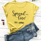 Футболка с принтом Spread Love Not Germs, футболка для защиты от непогоды, 2020