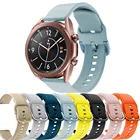 Силиконовый Новый стильный браслет для Samsung Galaxy watch 3 41Active 2 40 44 ремешок для Garmin Forerunner 645 245Vivoactive 3