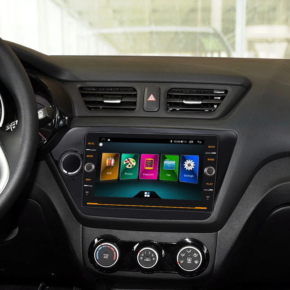 2Din Android 8,1 Автомобильный мультимедийный dvd-плеер для KIA RIO 3 2010- Авторадио Навигация gps стерео радио Кассетный рекордер 4G