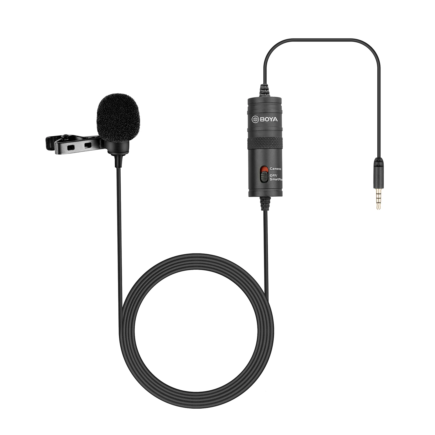 

BOYA BY-M1/PRO 6m Lavalier Condenser Microphone for PC Mobile Phone Canon DSLR Camcorder Camera iPhone Lapel Microphone Facebook