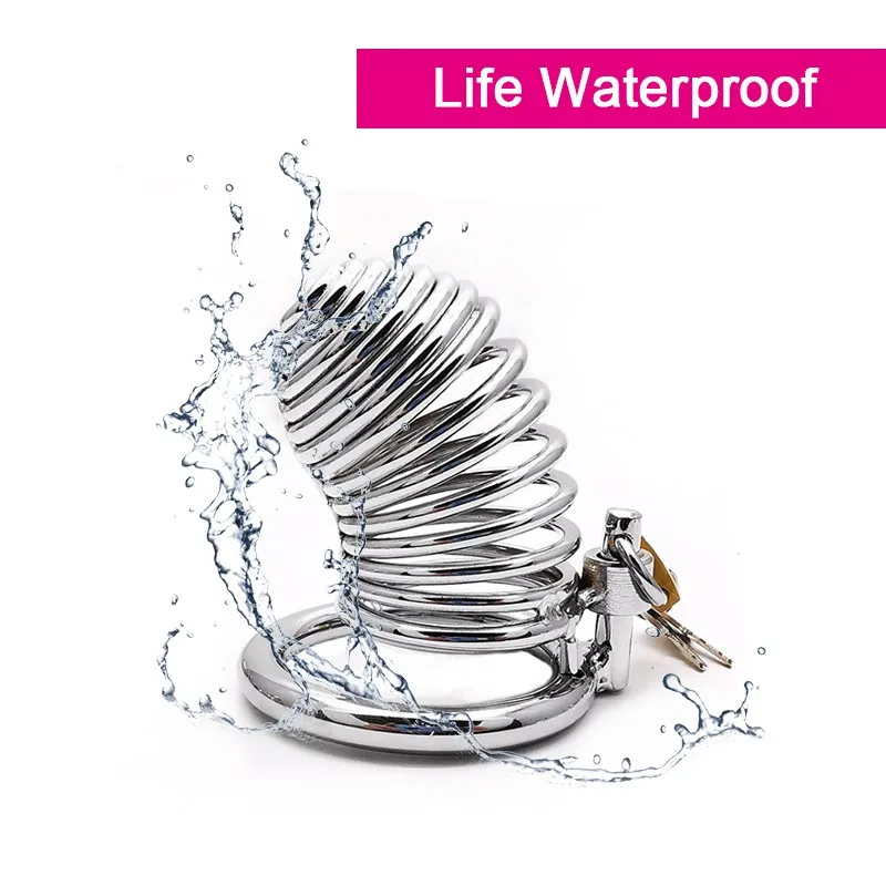 Мужской Пояс верности клетка целомудрия из марганцевой стали 40/45/50 мм кольцо для