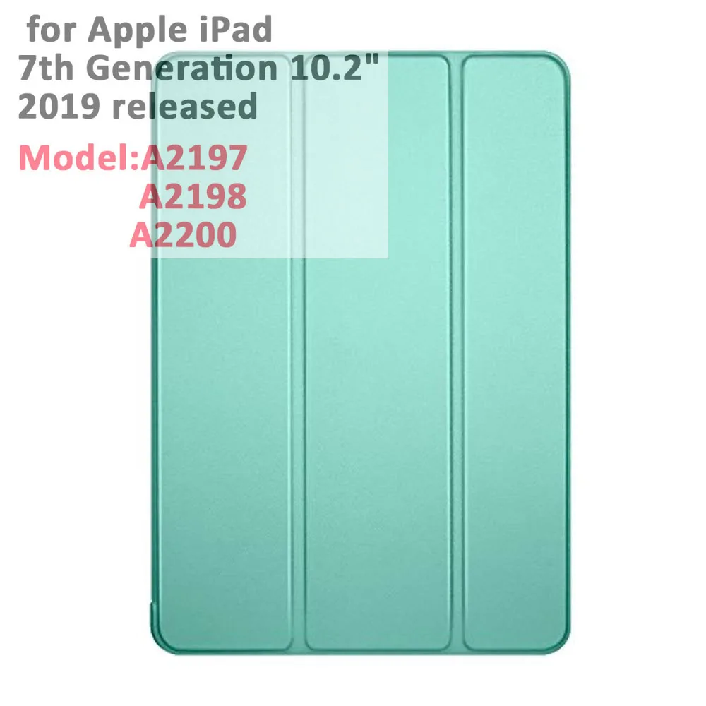 for ipad 10.2 green Для iPad Air 3-го поколения 10,5 чехол Smart Cover Trifold Stand мягкая задняя крышка для iPad Air 3 10,5 дюймов 10,2 7th Автоматический Режим сна/пробуждения - Цвет: for ipad 10.2 green
