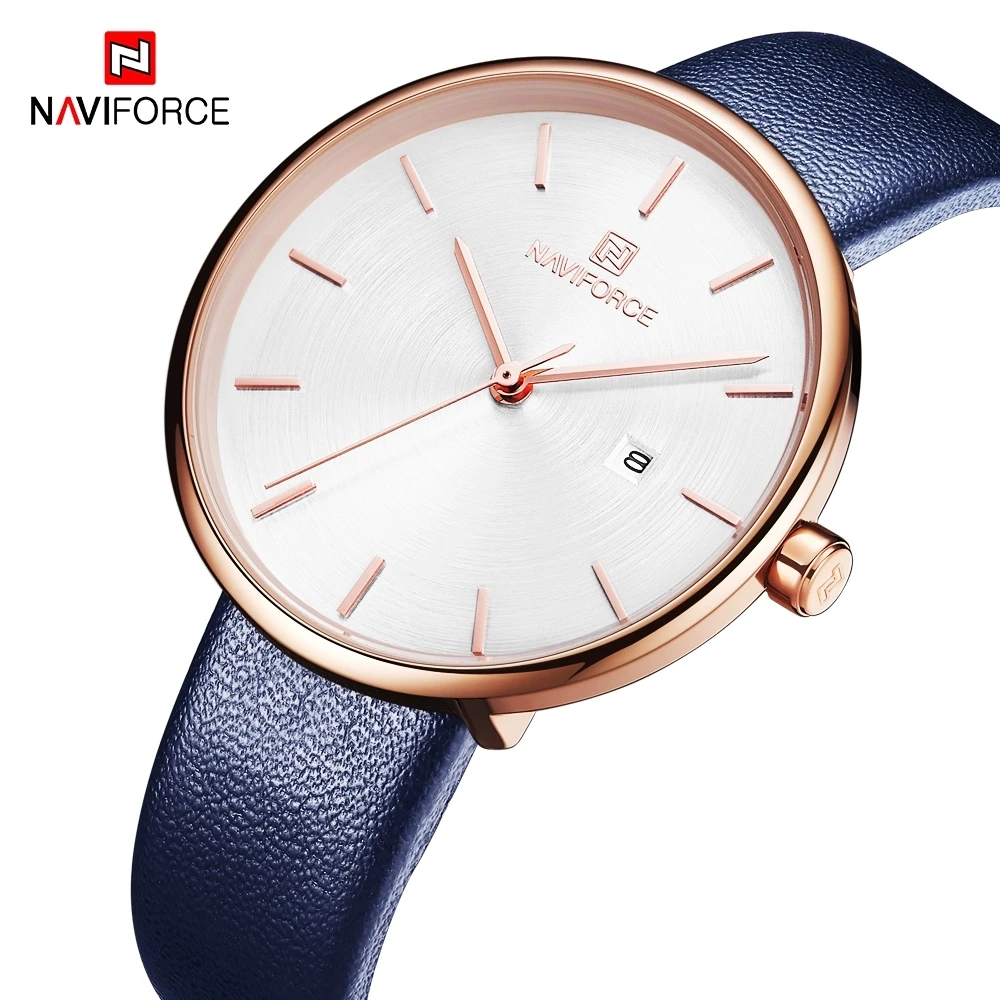 Часы наручные NAVIFORCE женские кварцевые роскошные модные повседневные