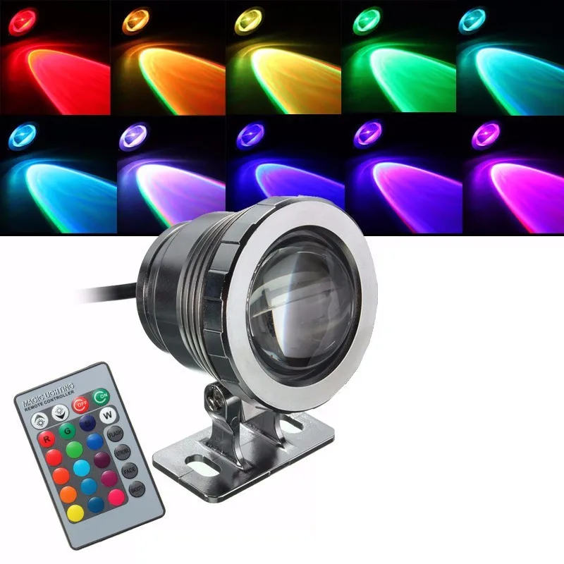 DC 12 V/AC 85-265V водонепроницаемый IP68 5W RGB Светодиодный свет фонтан бассейн пруд