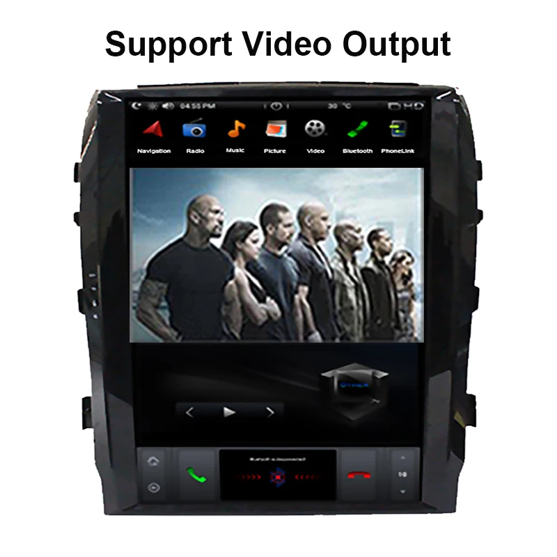 Автомобильный GPS-навигатор в стиле Tesla Android 9 0 для TOYOTA LAND CRUISER LC200 2008-2015 VXR