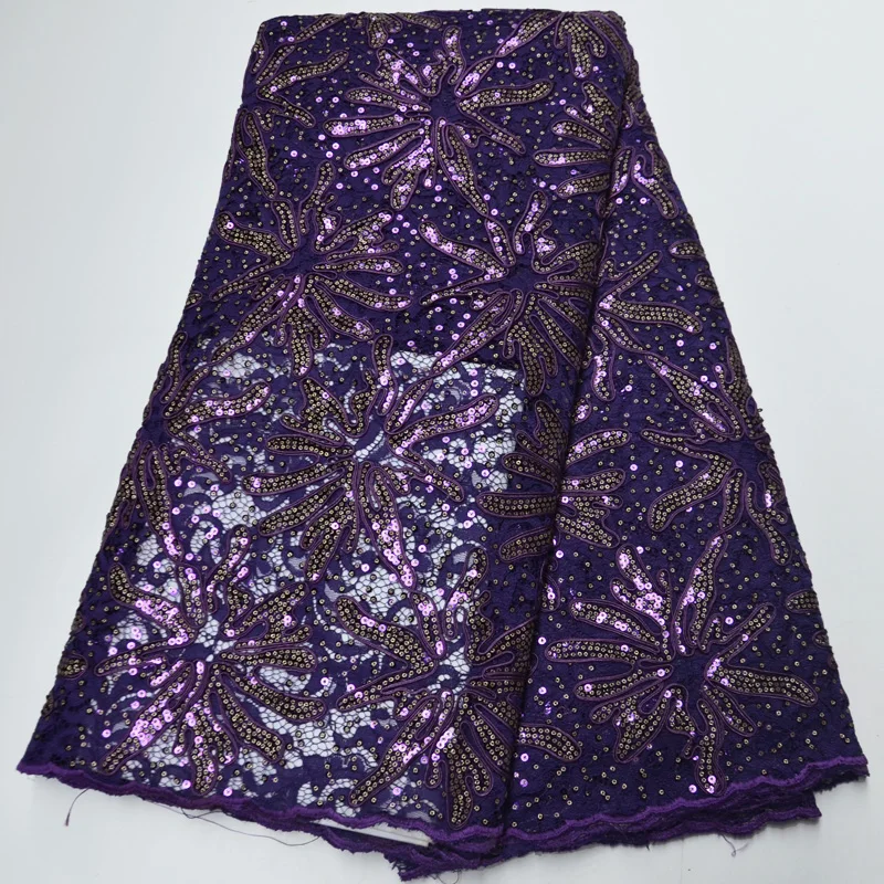 

(5yards/pc) high quality deep green African French net lace fabric with shining sequins embroidery for party dress FLP243