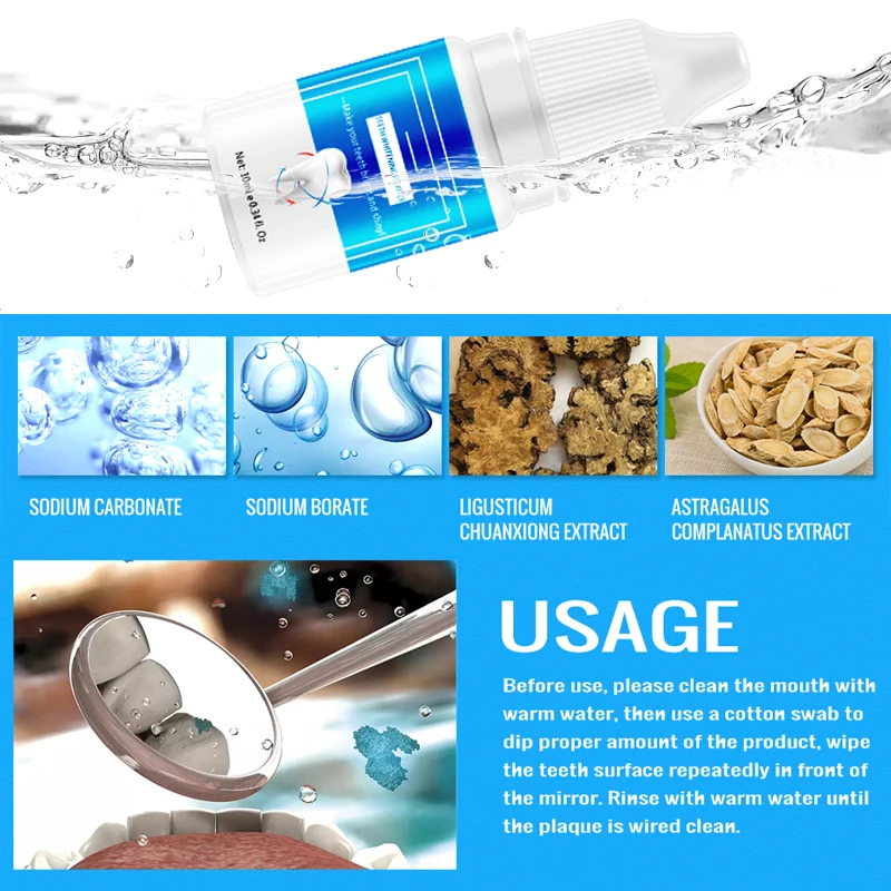 

Omylady oral hygiene teeth whitening toothbrush essence cleaning serum whitening tooth tools