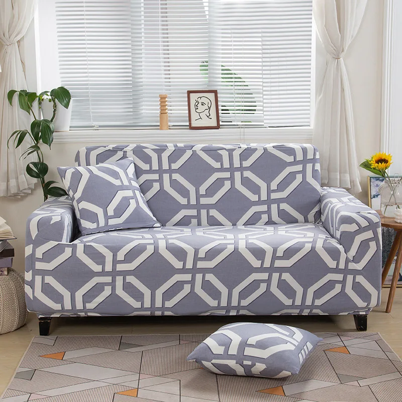 Эластичный Нескользящий секционный чехол для дивана в полоску набор диванов