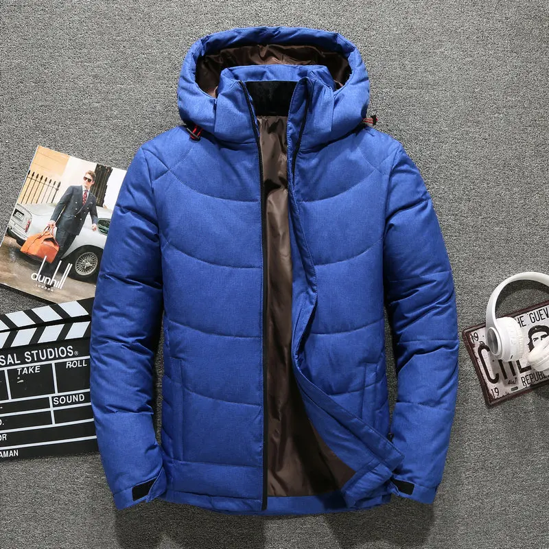 2021 New High Quality Men's Winter Jacket Coat Thick Snow Parka Overcoat Down Jacket Men Windbreaker Hooded Warm Male Winter