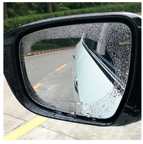 2 шт. Автомобильная зеркальная защитная пленка заднего вида противотуманная на