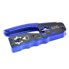 HY-670 8P8C RJ45 Cable Crimper Ethernet Perforated Connector Crimping Tools Multi-Function Network Tools Cable Clamps