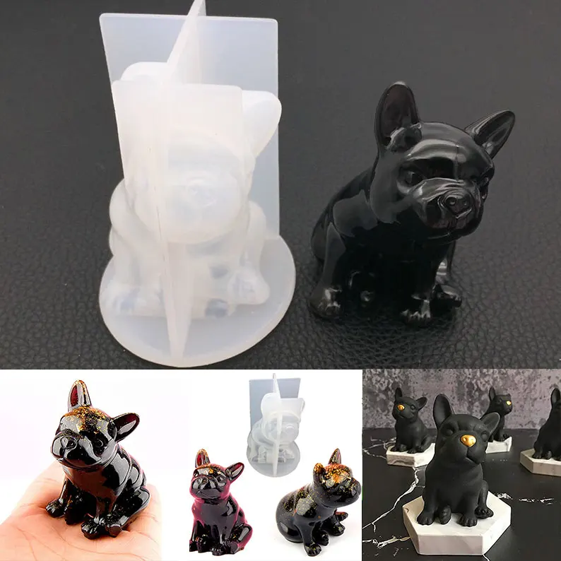 Прозрачная эпоксидная форма сделай сам зеркальный трехмерный метод собака драка