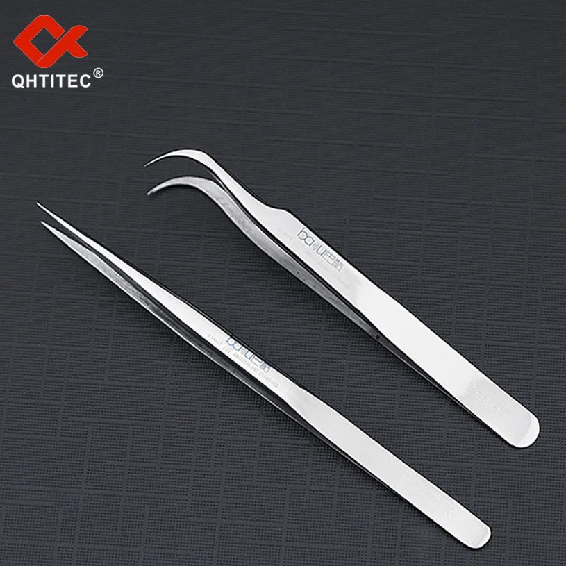 

Пинцет серии QHTITEC i6 для ручных инструментов, нержавеющая сталь, антистатические зеркальные часы, высокоточные зеркальные