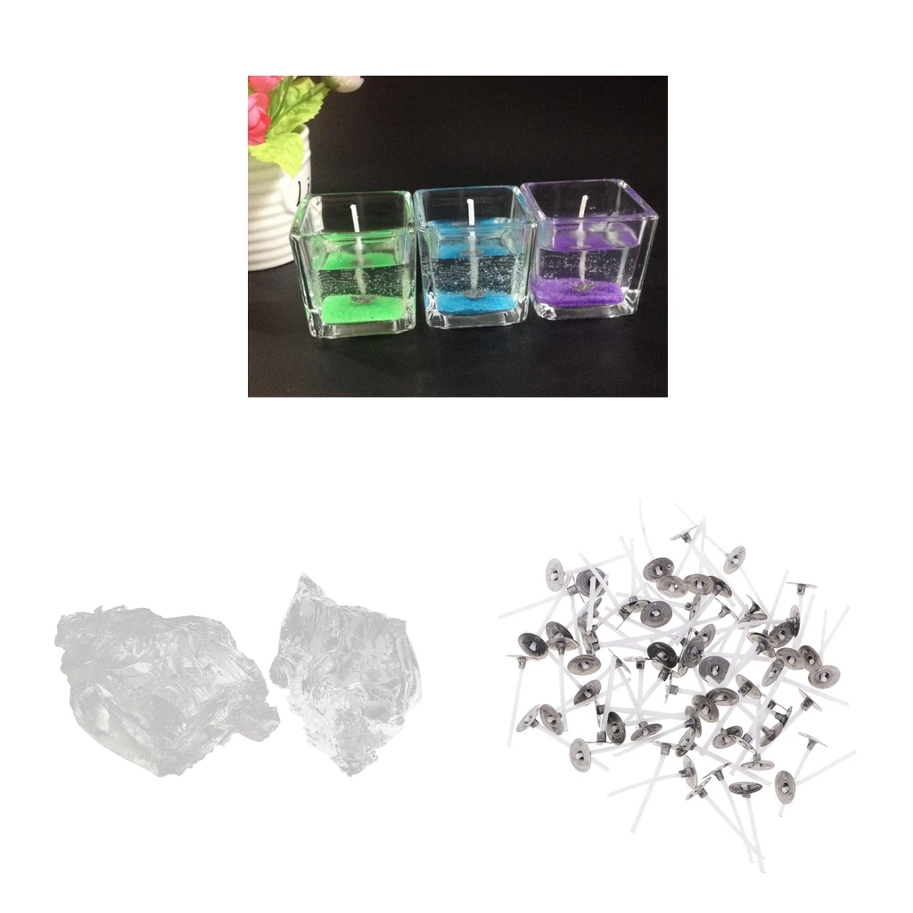 200 г прозрачный аромат парафиновый гель желе восковая свеча фитили свечи