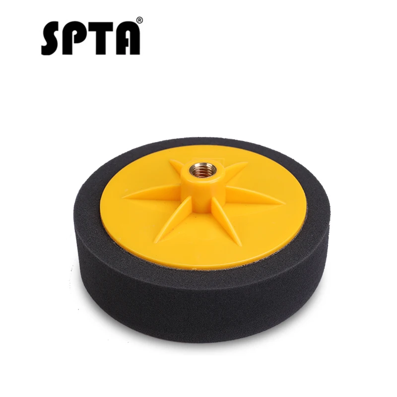 Black Soft Pad SPTA 6 дюймов/150 мм полировальный диск с M14 резьбой опорная пластина автомобильная краска воск полировка губка полировальный диск для RO полировщик - Цвет: Black Soft Pad