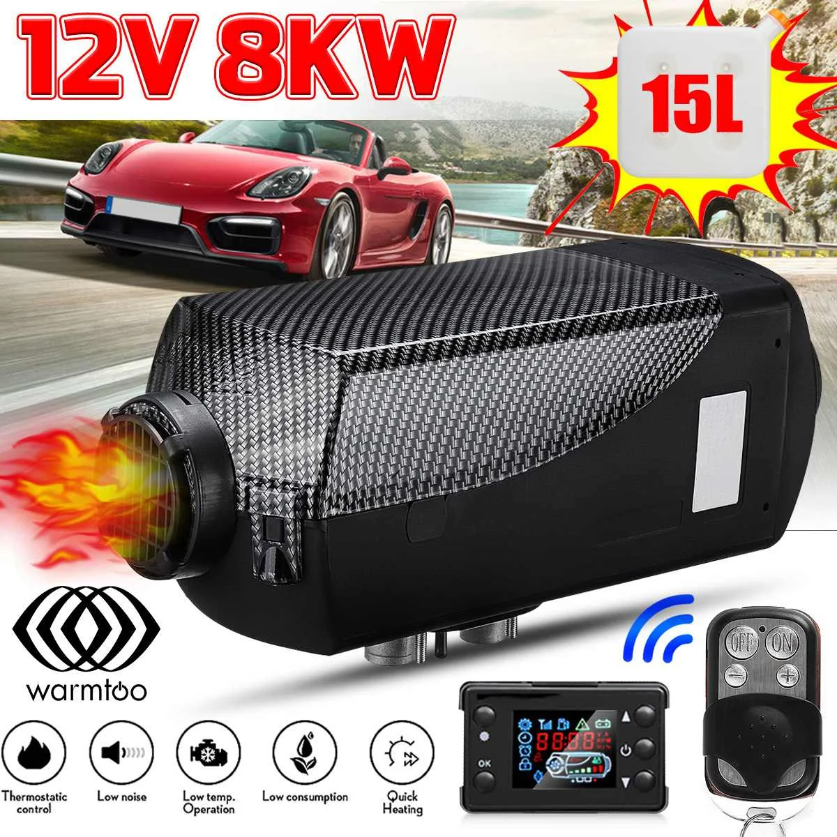 12V автомобильный обогреватель 8000W Стоянкы Автомобилей Автомобиля дизелей