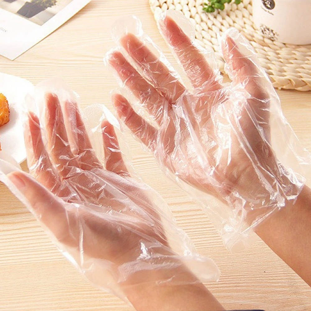 

50 Pairs/Set Independent Packaging Food Plastic Gloves Disposable for Restaurant Kitchen BBQ Eco-friendly Food Fruit Vegetable