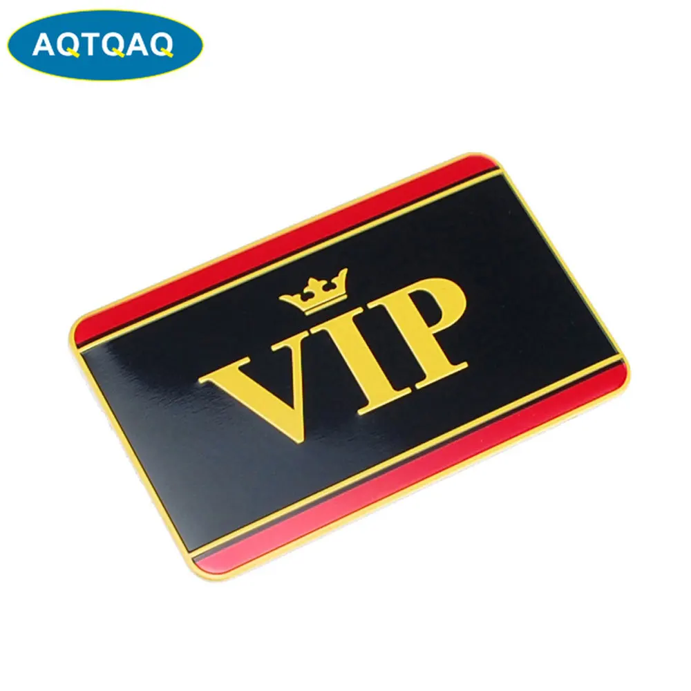 1 шт. логотип из алюминиевого сплава Vip наклейки для кузова автомобиля