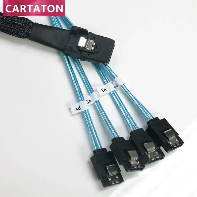 0.5M Mini SAS SFF 8087 36 PIN to 4 SATA 7PIN HD Splitter Breakout Cable