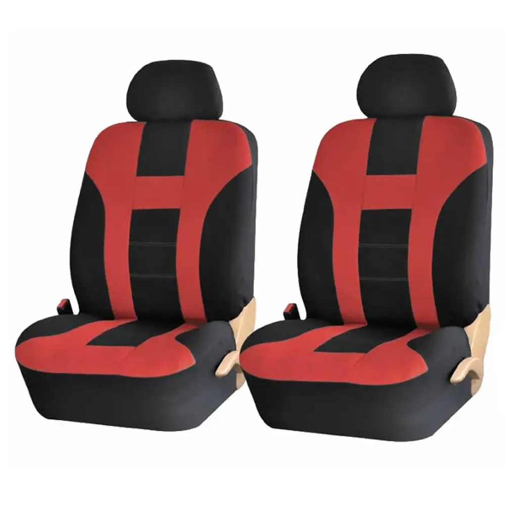 Black red 4pcs set 9pcs/4pcs Car Seat Cover Universal Classic Fashion Style Seat Protector Four Seasons Car-styling Auto Interior Accessories - Название цвета: Black red 4pcs set