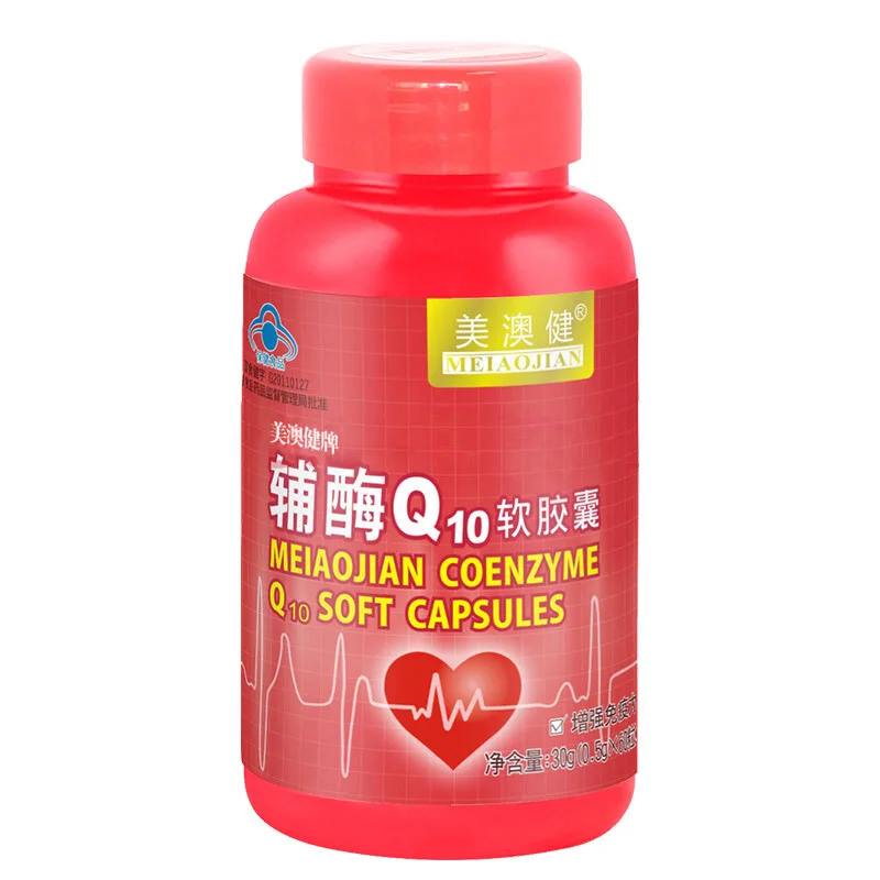

Meiaojian Coenzyme Q10 Soft Capsule 0.5g/granule * 60 Pills Adult Middle Aged and Elderly 24 Months Cfda
