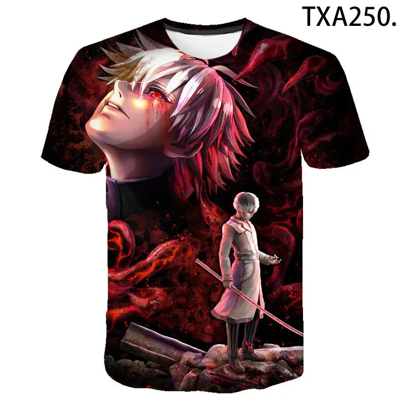 Новинка 2020 летняя 3D футболка Токийский Гуль для мужчин женщин детей модная