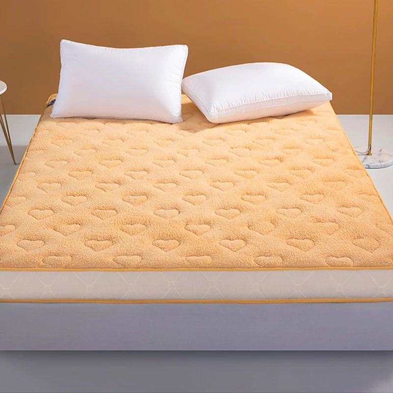 

Winter Lamb Wool Keep Warm Thicken Mattresses Student Dormitory Foldable Mats King Queen Twin Full Size Bed Product