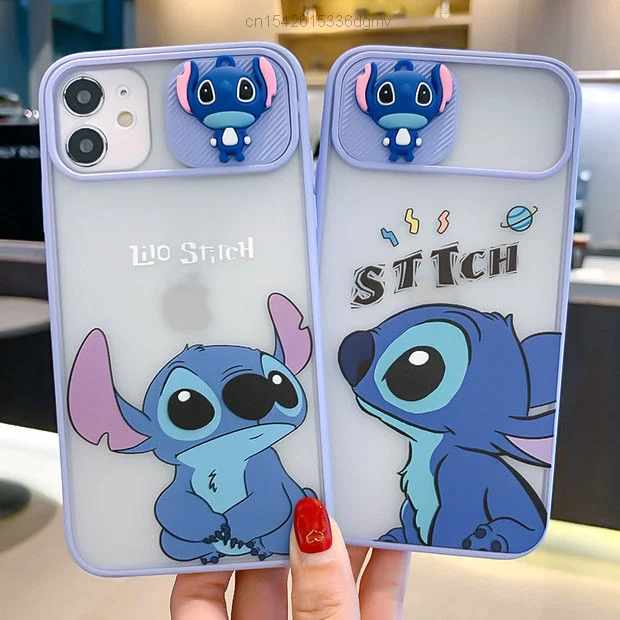 disney lilo stitch cartoon phone case for iphone 12pro se 2 6 6s 7 8 12 mini plus x xs xr 11 pro max cover trend y2k aesthetic free global shipping