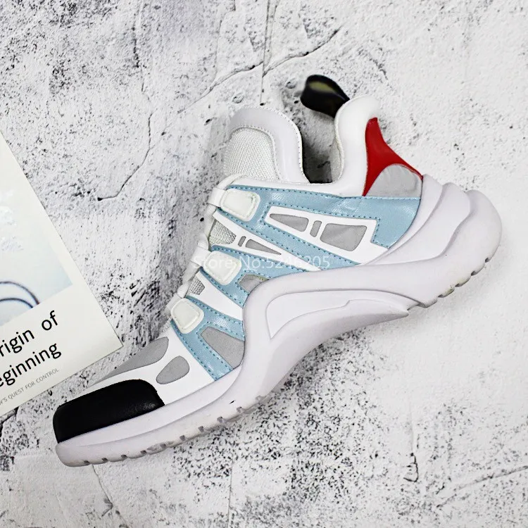 Дизайнерские ультрамодные дышащие кроссовки Archlight из сетчатой и кожи